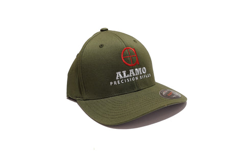 APR FlexFit Hat Green with Red Logo S/M