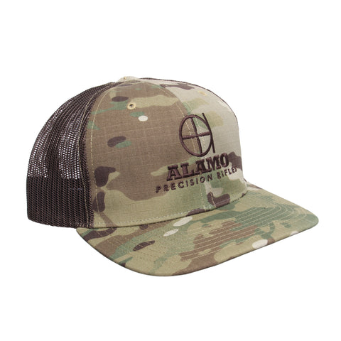 APR Meshback Hat Multicam with Brown Logo